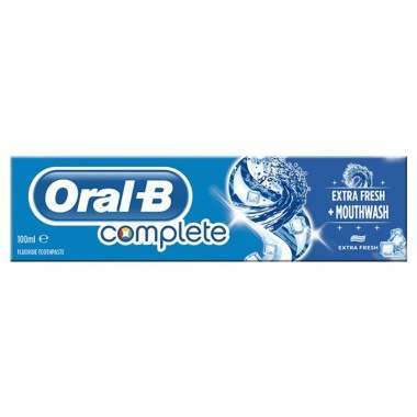 Oral-B 81482198 150ml Complete Extra Fresh + Mouthwash Toothpaste