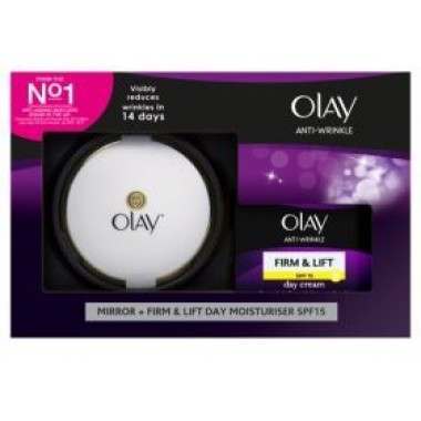 Olay 81620842 Anti-Wrinkle Firm & Lift (includes free mirror) Day Cream Gift Set