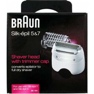 Braun SE721 Silk-épil 5 & 7 Trimmer Cap & Shaving Head Unit