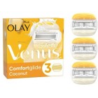 Gillette 80705818 Venus & Olay ComfortGlide Coconut pack of 3 Razor Blades